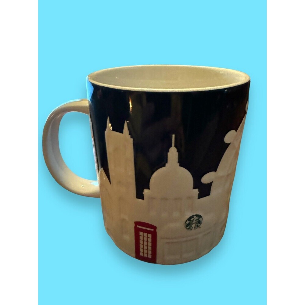 Starbucks 2011 Skyline Series 3D Relief Coffee Mug LONDON 16 OZ New Collectible